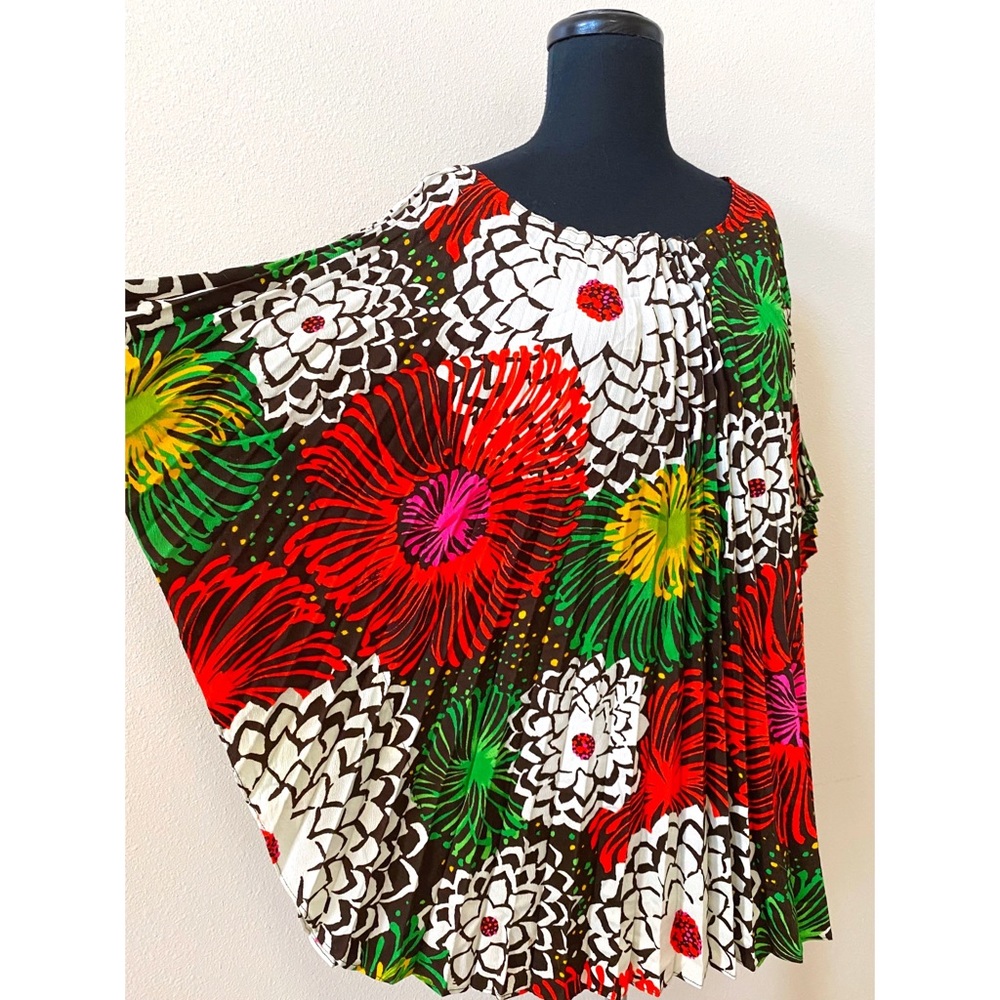 Vintage Multicolor Floral Tunic Top